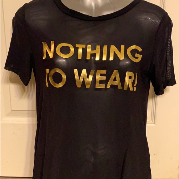 TeenBell Tops - Nothing To Wear shirt black gold
